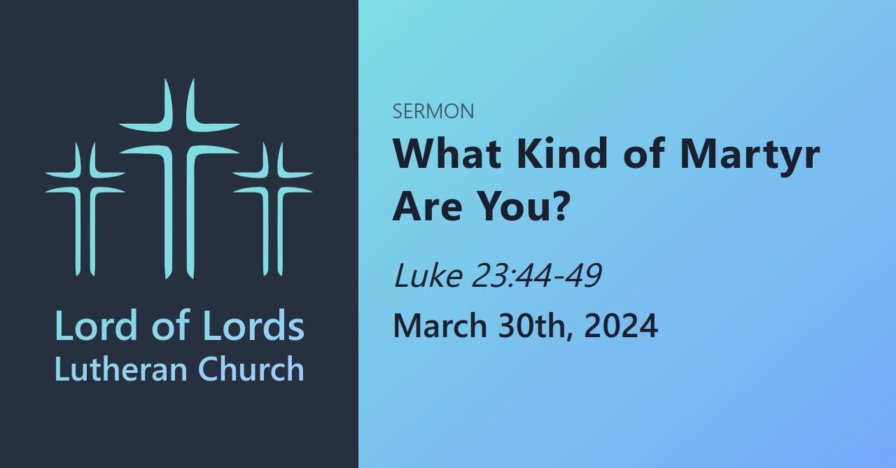 What Kind of Martyr Are You?